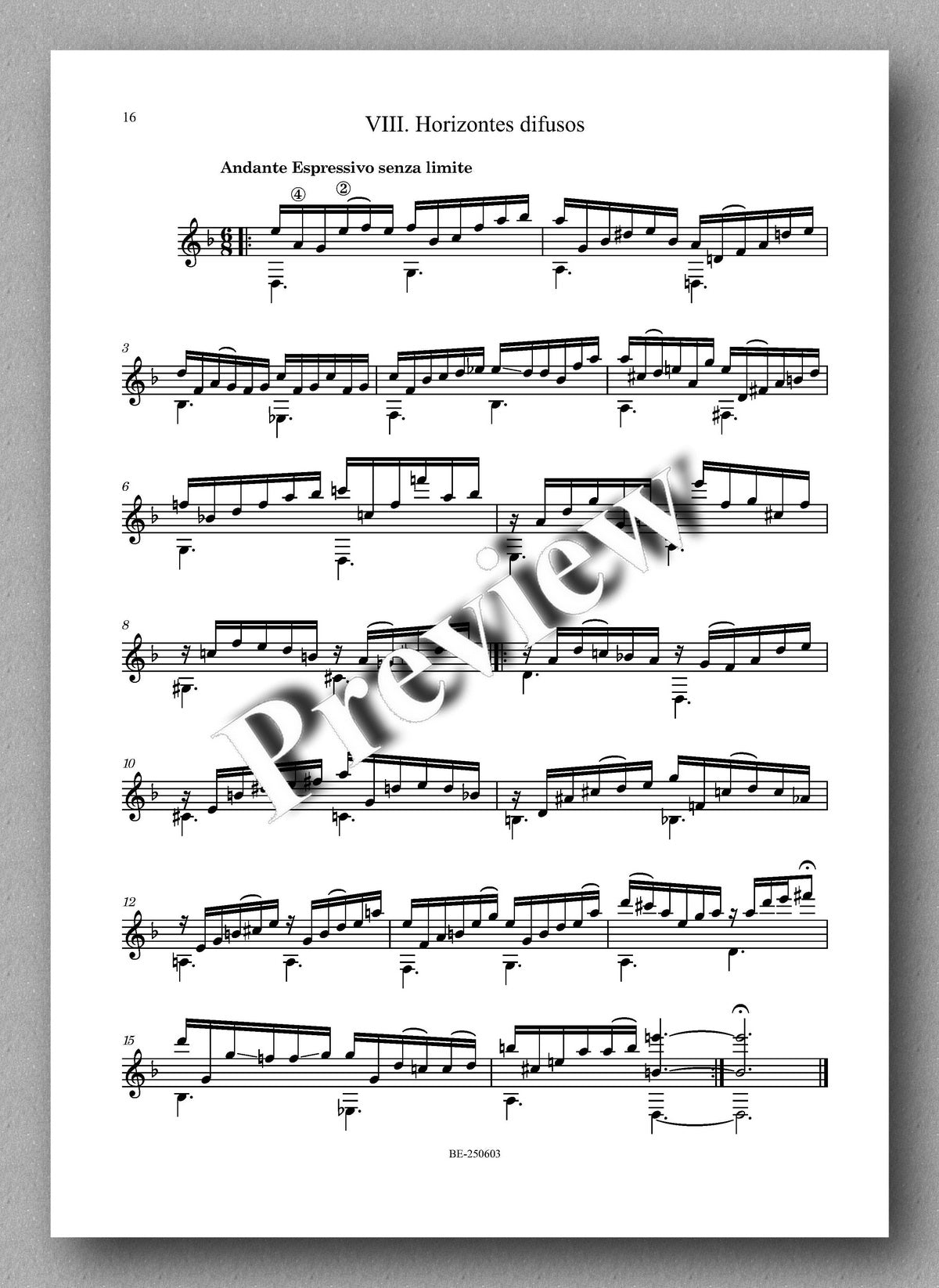 Juan Erena, VARIACIONES SOBRE UN PRELUDIO DE CHOPIN  - preview of the Music score 3