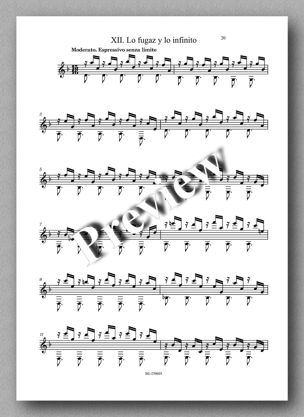 Juan Erena, VARIACIONES SOBRE UN PRELUDIO DE CHOPIN  - preview of the Music score 4