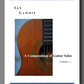Sheet music cover for 'A Compendium of Guitar Solos ~ Volume 1 ~' by Ian Gammie, published by Bergmann Edition. The cover features a white background with blue header and footer bands, and a central photograph of an classical guitar.