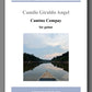 Music sheet cover for 'Camino Compay' by Camilo Giraldo Angel with a scenic image of a boat on a river.