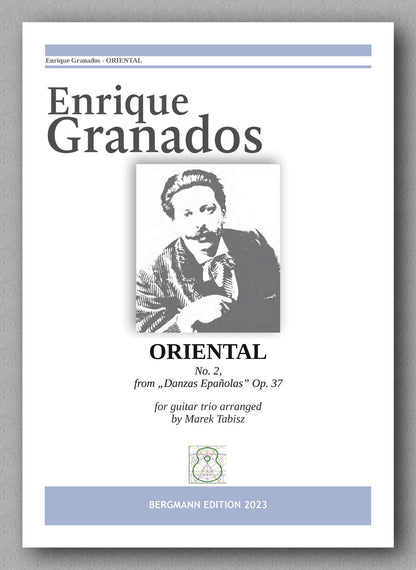 Enrique Granados, ORIENTAL, No. 2, from „Danzas Epañolas” Op. 37,  preview of the cover