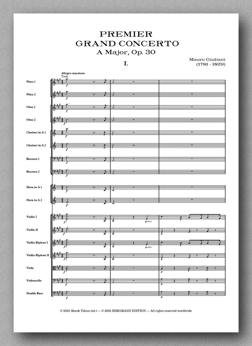 Giuliani-Tabisz, GRAND CONCERTO, Op. 30