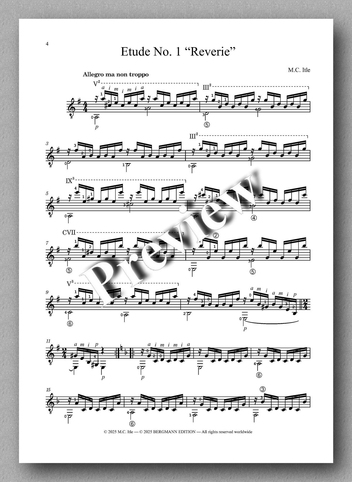 M. C. Itle, Three Preludes
Preview of the music score 1