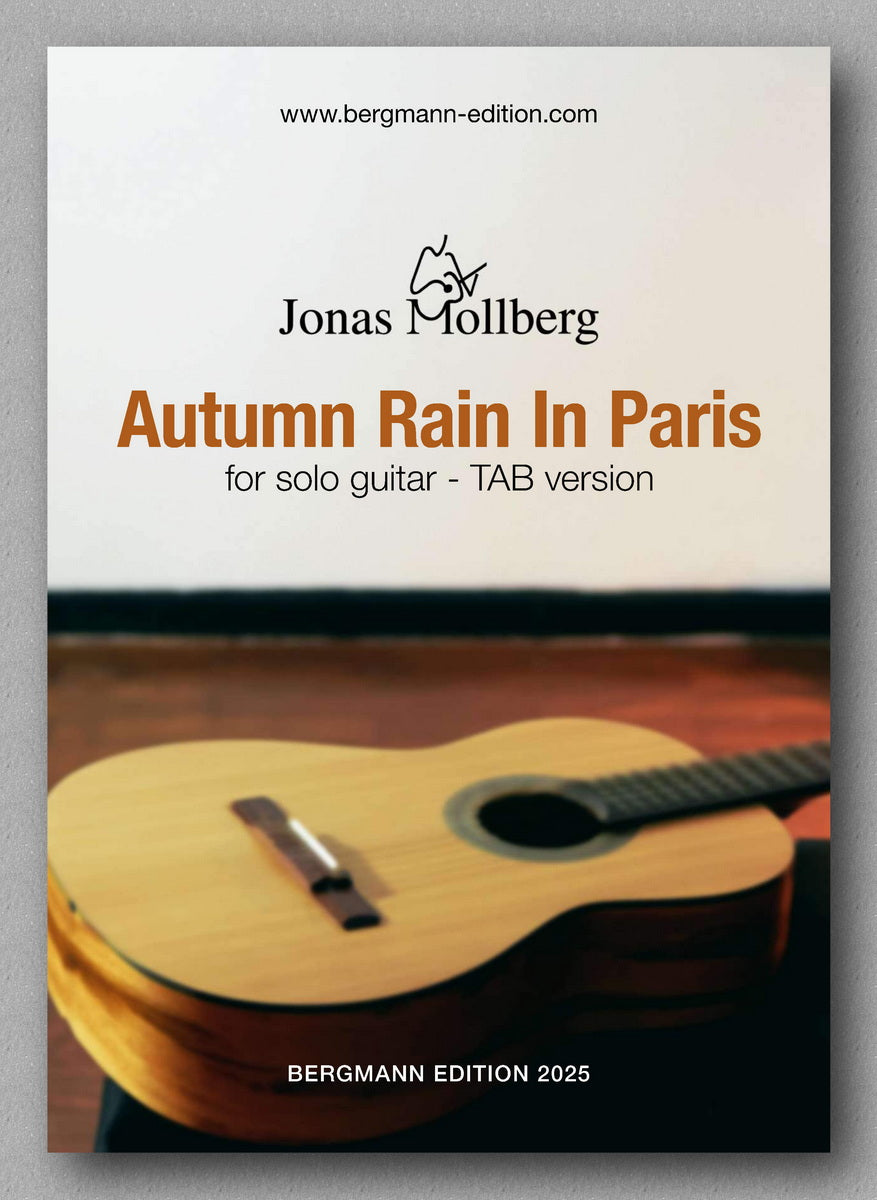 Jonas Mollberg, Autumn Rain In Paris (TAB) -  preview of the cover