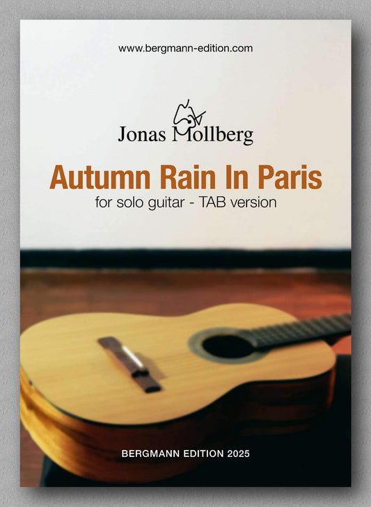 Jonas Mollberg, Autumn Rain In Paris (TAB) -  preview of the cover