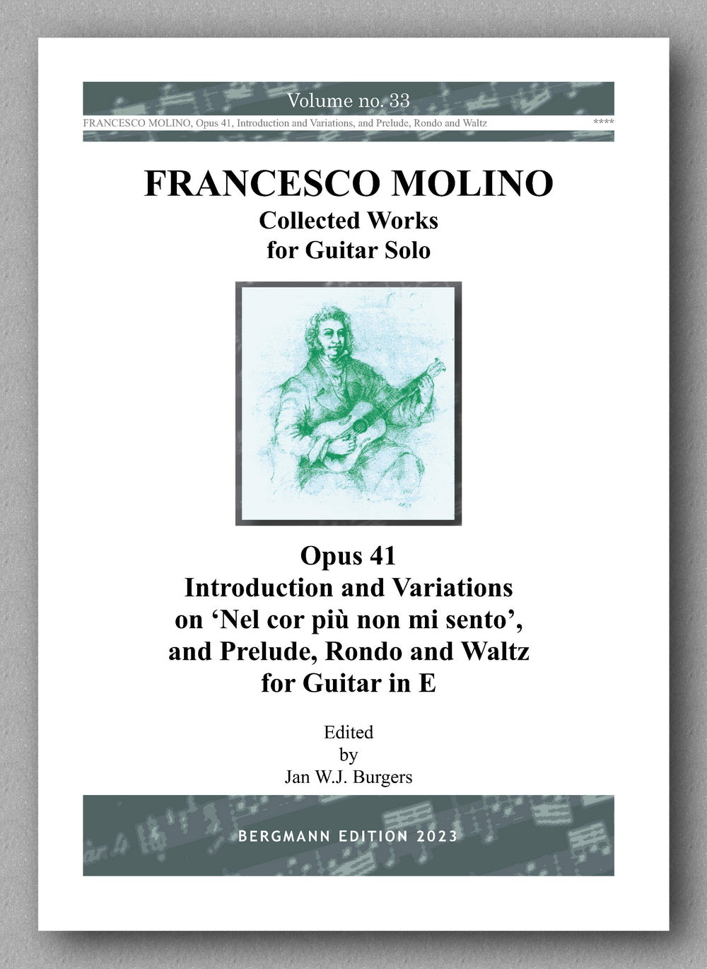 Molino, Collected Works for Guitar Solo, Vol. 33 - preview of the cover