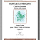Francesco Molino, Three Trios for Flute, Viola and Guitar (Opus 19) - preview of the cover