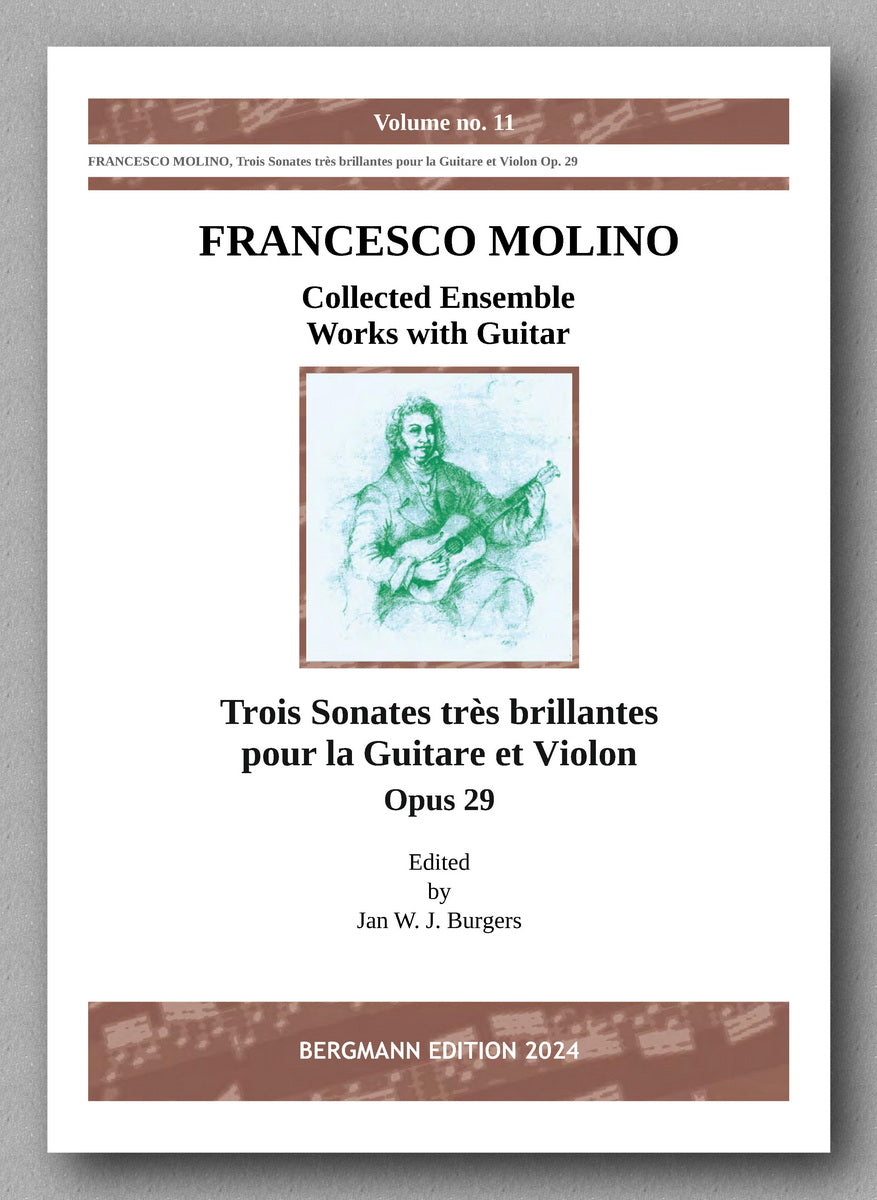 Francesco Molino, Three Sonatas for Violin and Guitar, Opus 29 - preview of the cover