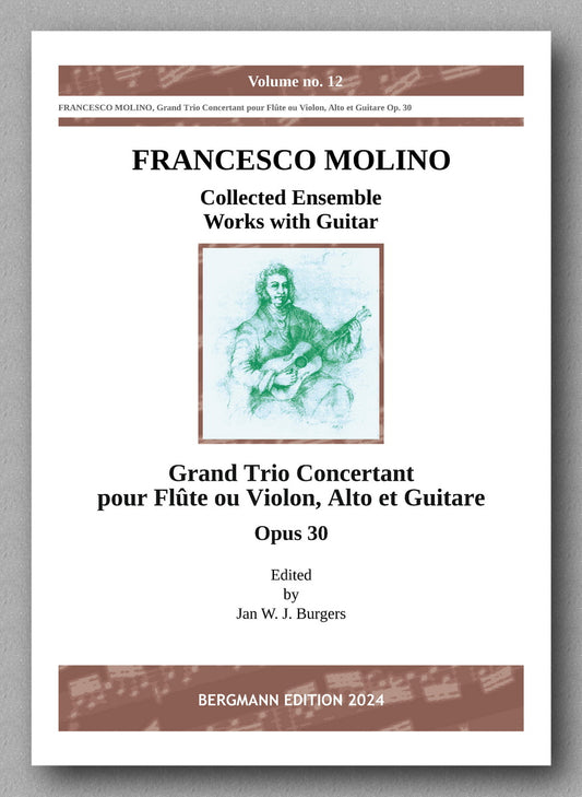 Francesco Molino, Trio Concertante for Flute or Violin, Viola and Guitar (Opus 30) - preview of the cover