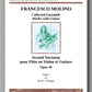 Francesco Molino, Second Nocturnal for Flute or Violin and Guitar (Opus 38) - preview of the cover