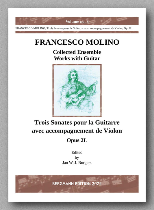 Francesco Molino, Three Sonates for Violin and Guitar (Opus 2L) - preview of the cover