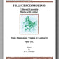 Francesco Molino, Three Duos for Violin and Guitar (Opus 10L) - preview of the cover
