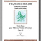 Francesco Molino, Three Duos for Flute or Violin and Guitar (Opus 16) - preview of the cover