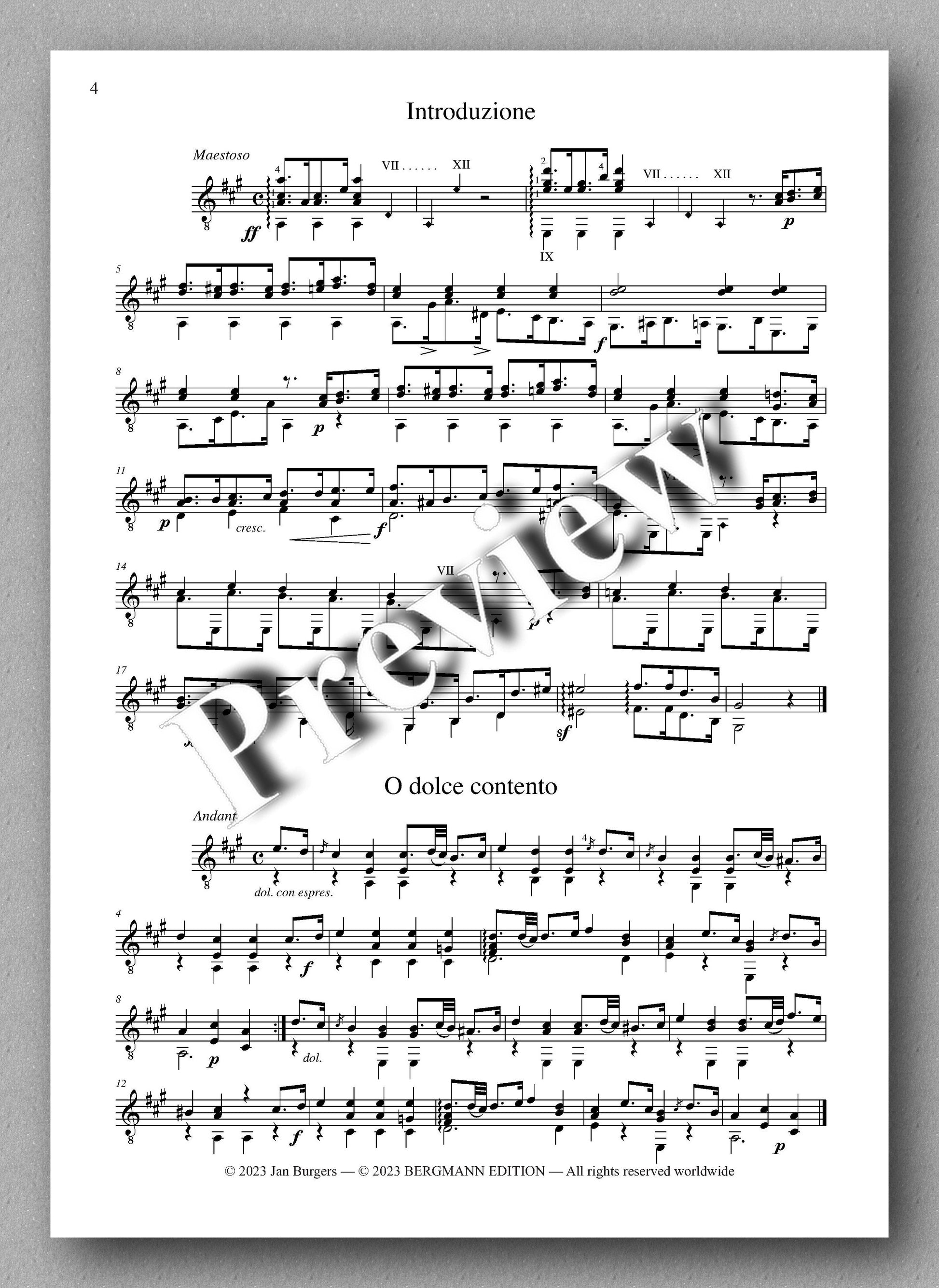 Molino, Collected Works for Guitar Solo, Vol. 29 - preview of the music score 1
