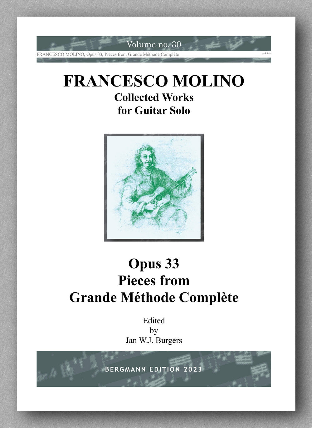 Molino, Collected Works for Guitar Solo, Vol. 30 - preview of the cover
