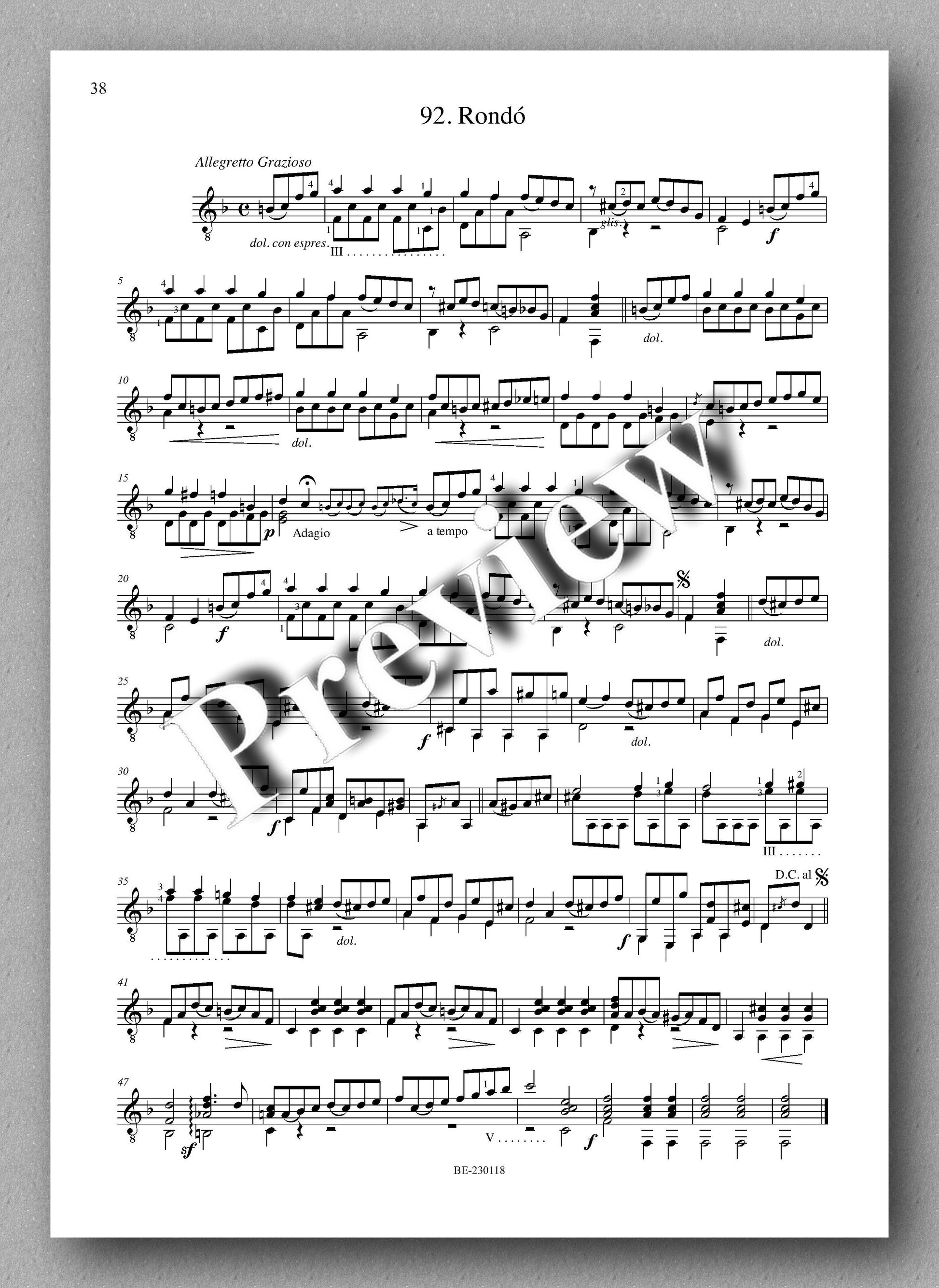Molino, Collected Works for Guitar Solo, Vol. 30 - preview of the music score 4
