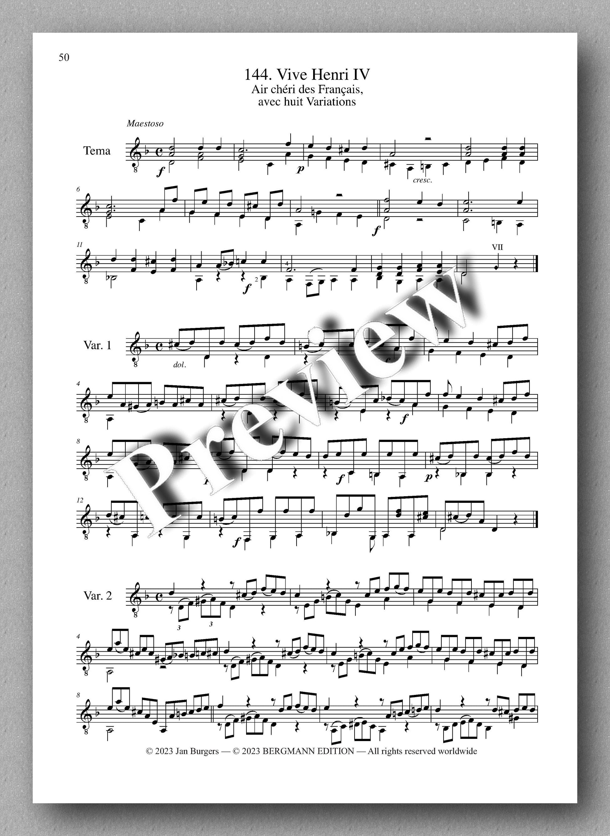 Molino, Collected Works for Guitar Solo, Vol. 30 - preview of the music score 5