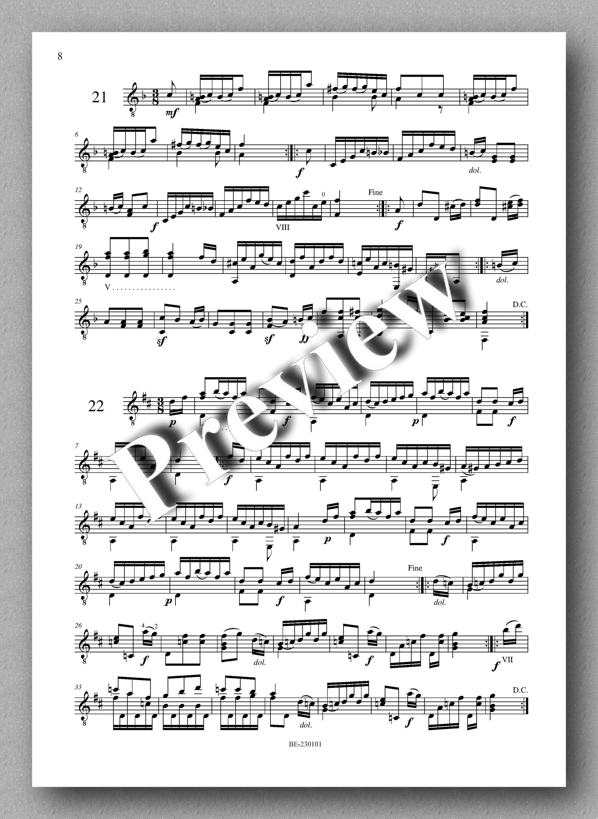 Molino, Collected Works for Guitar Solo, Vol. 13 - preview of the music score 2