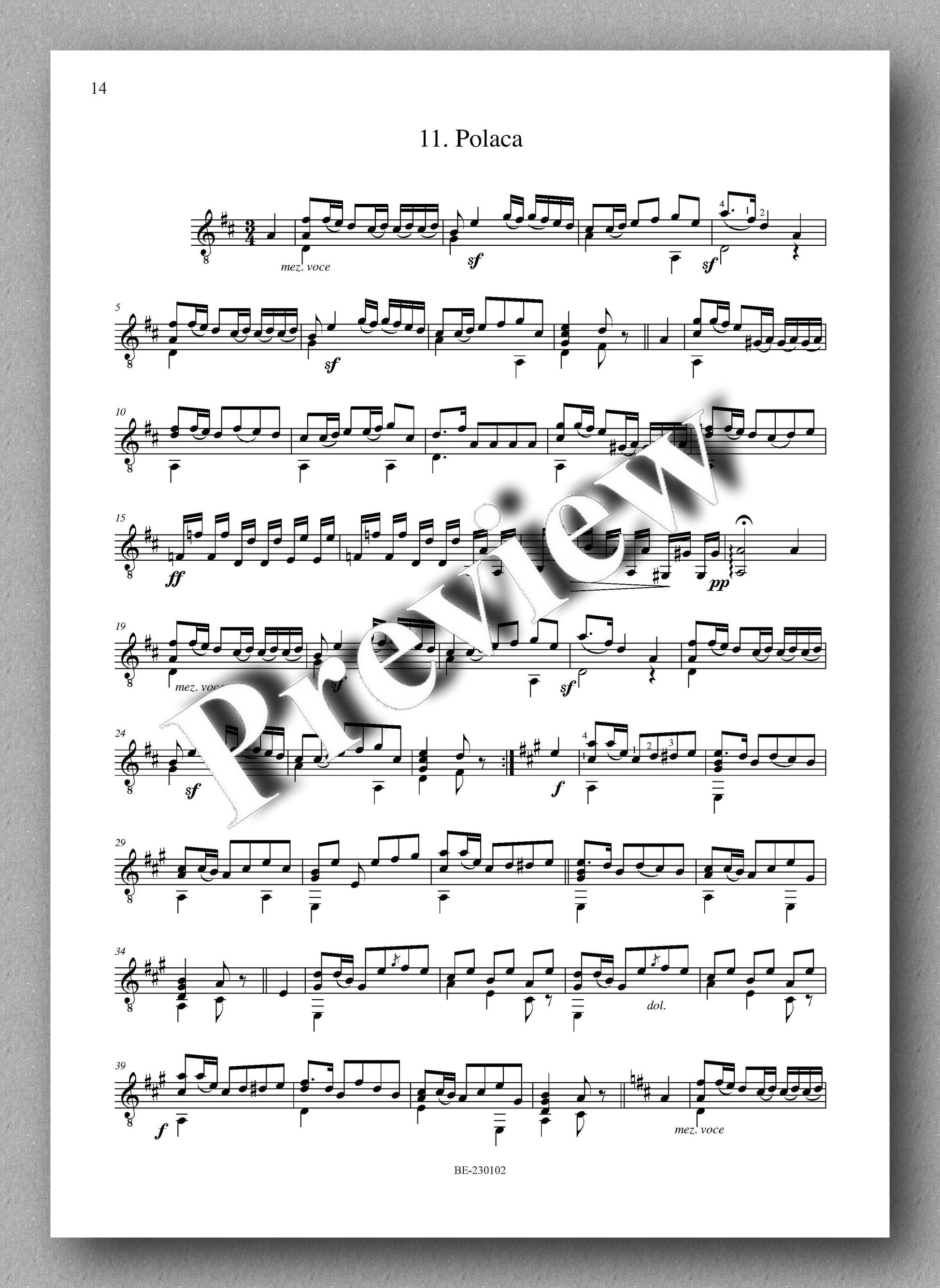 Molino, Collected Works for Guitar Solo, Vol. 14 - Preview of the music score 4