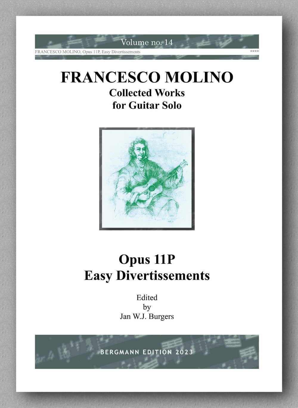 Molino, Collected Works for Guitar Solo, Vol. 14 - Preview of the cover