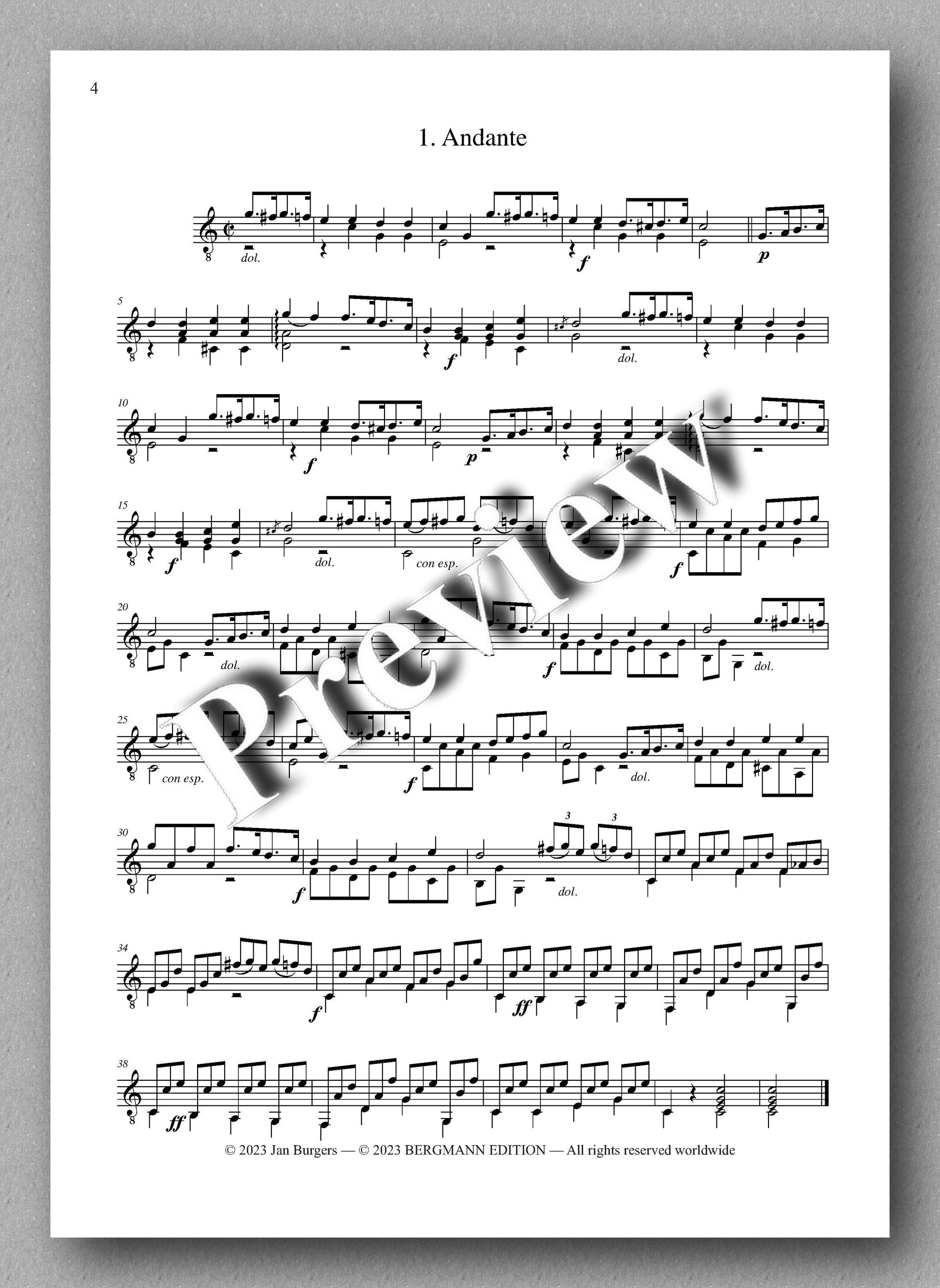 Molino, Collected Works for Guitar Solo, Vol. 14 - Preview of the music score 1