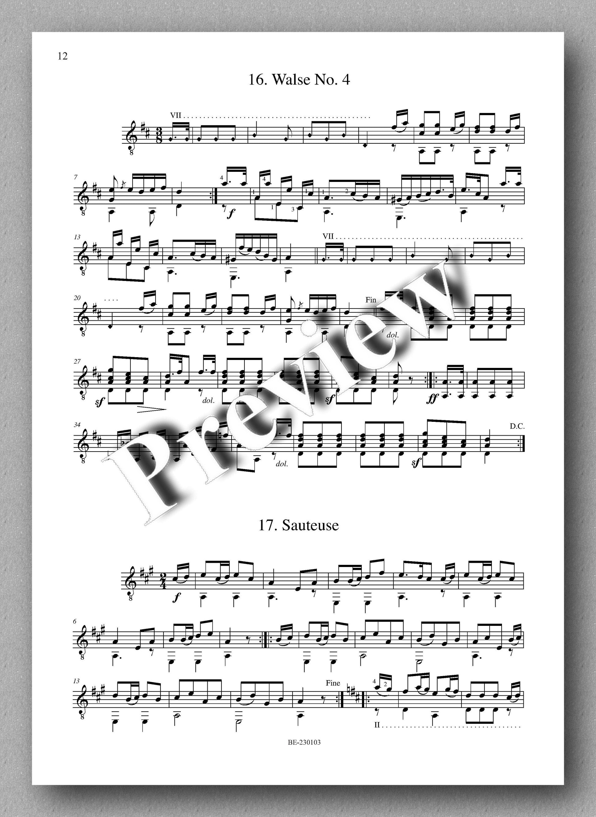 Molino, Collected Works for Guitar Solo, Vol. 15 - preview of the music score 3