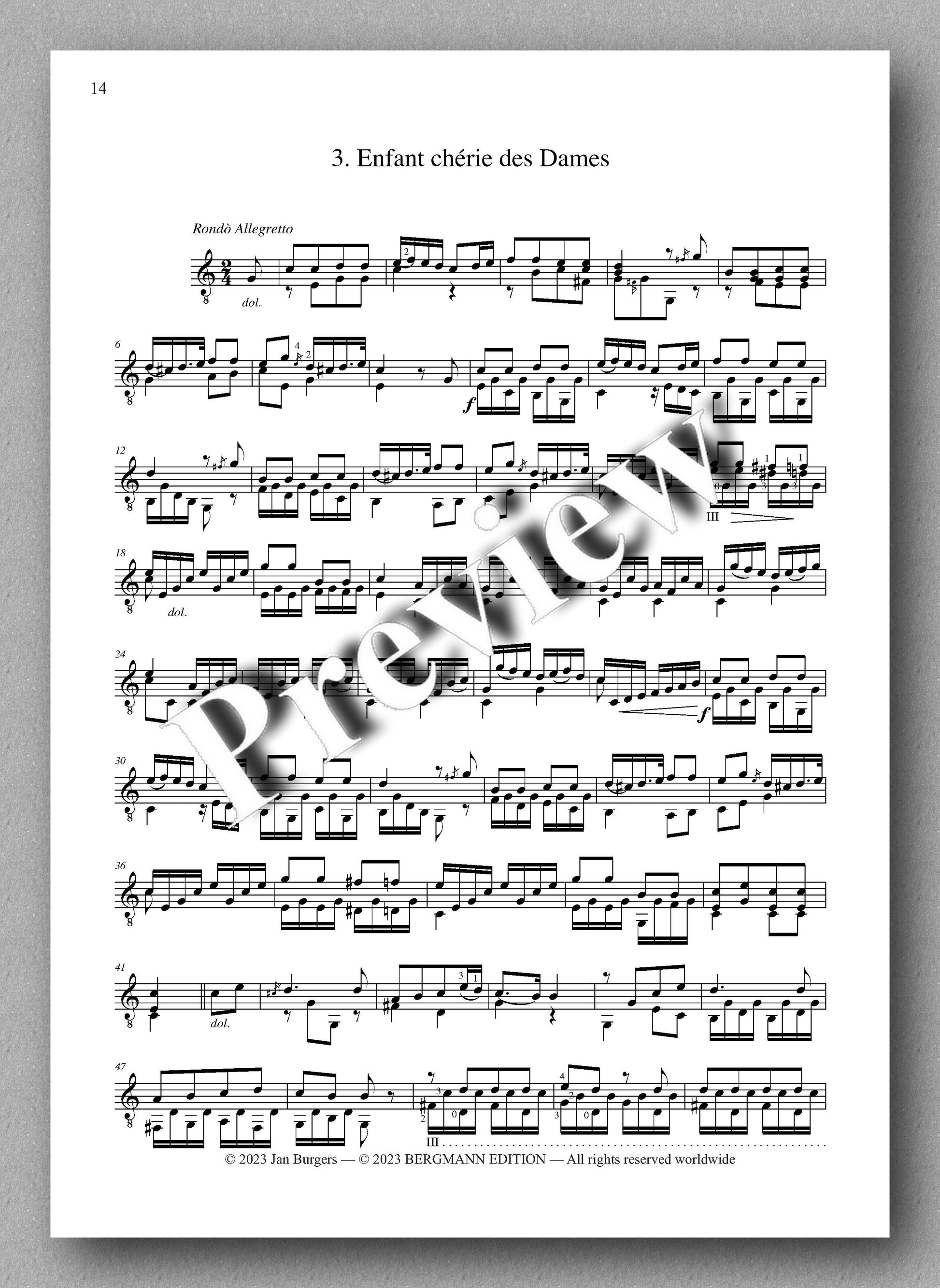Molino, Collected Works for Guitar Solo, Vol. 19 - preview of the music score 3