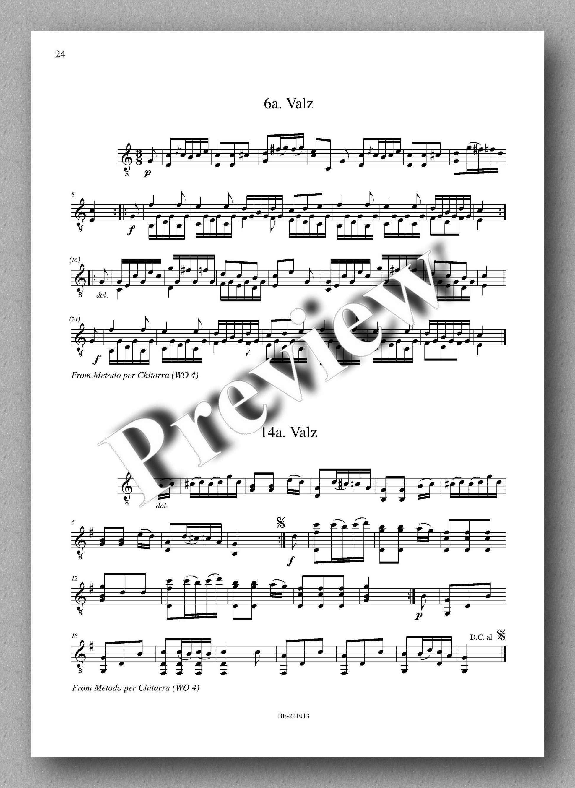 Molino, Collected Works for Guitar Solo, Vol. 1 - preview of the music score 5