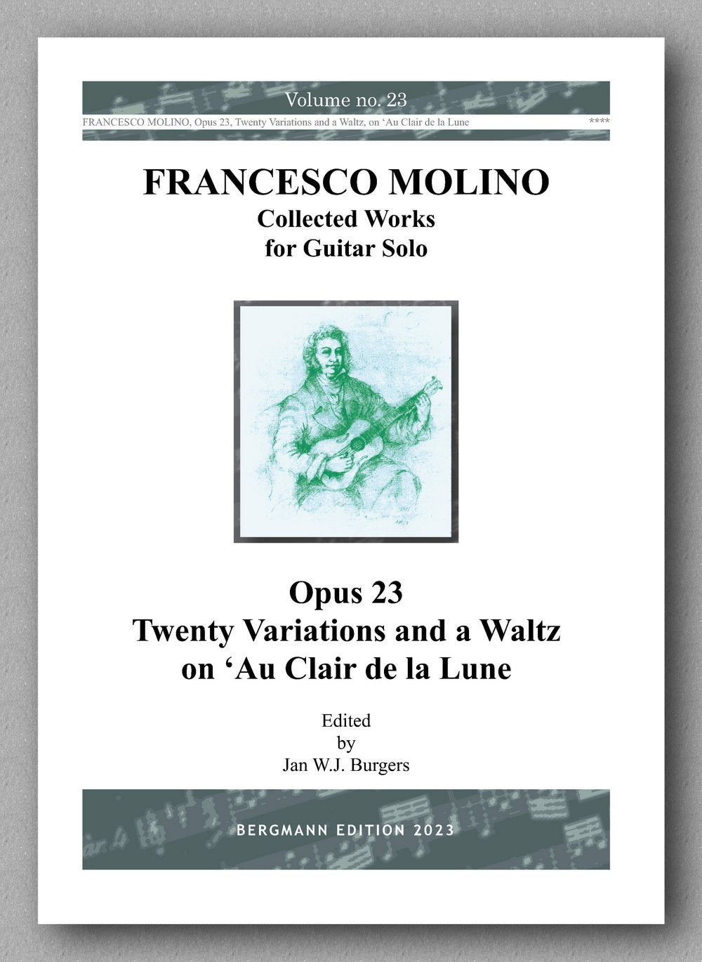 Molino, Collected Works for Guitar Solo, Vol. 23 - preview of the cover