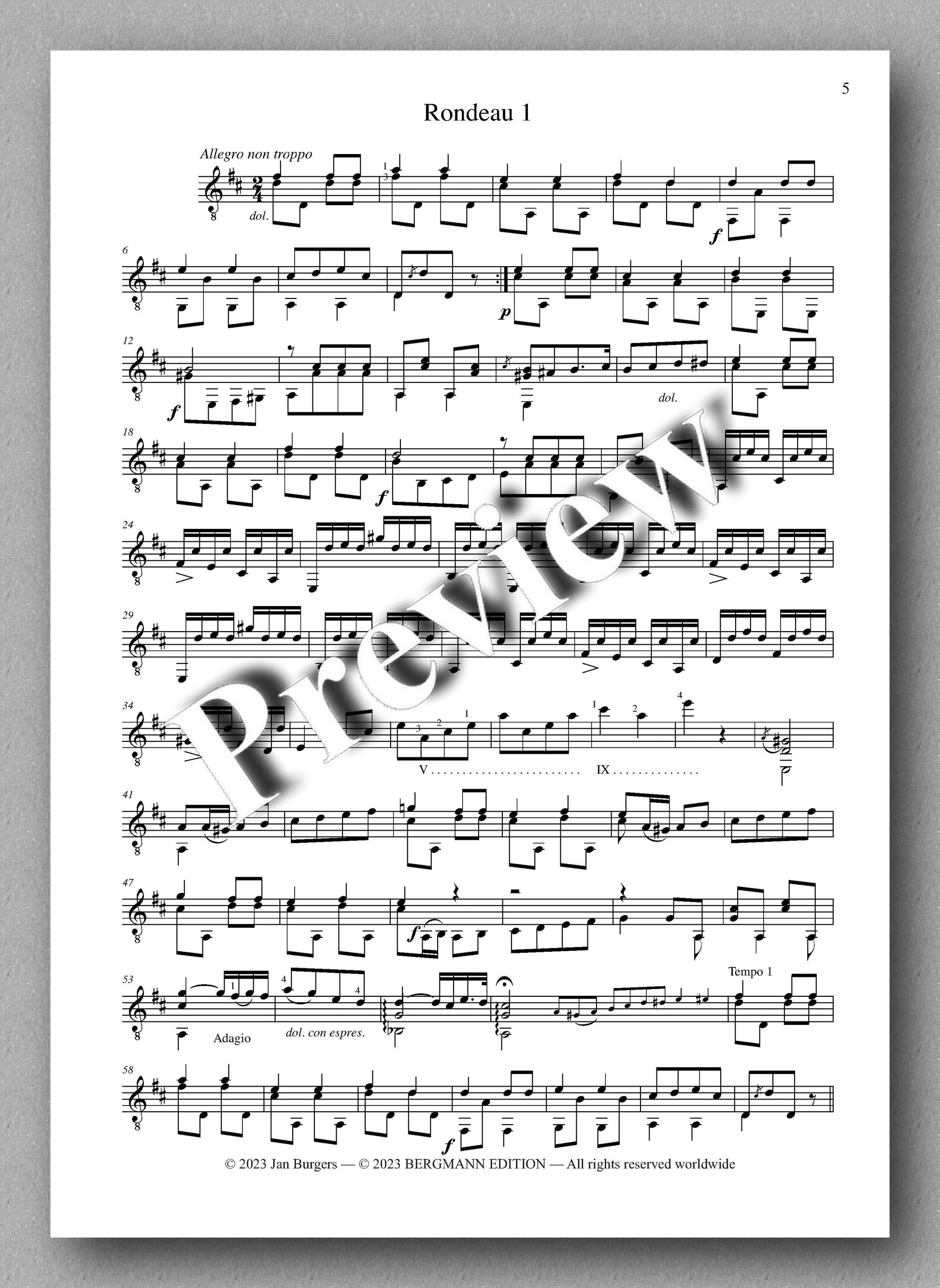 Molino, Collected Works for Guitar Solo, Vol. 27 - preview of the music score 1