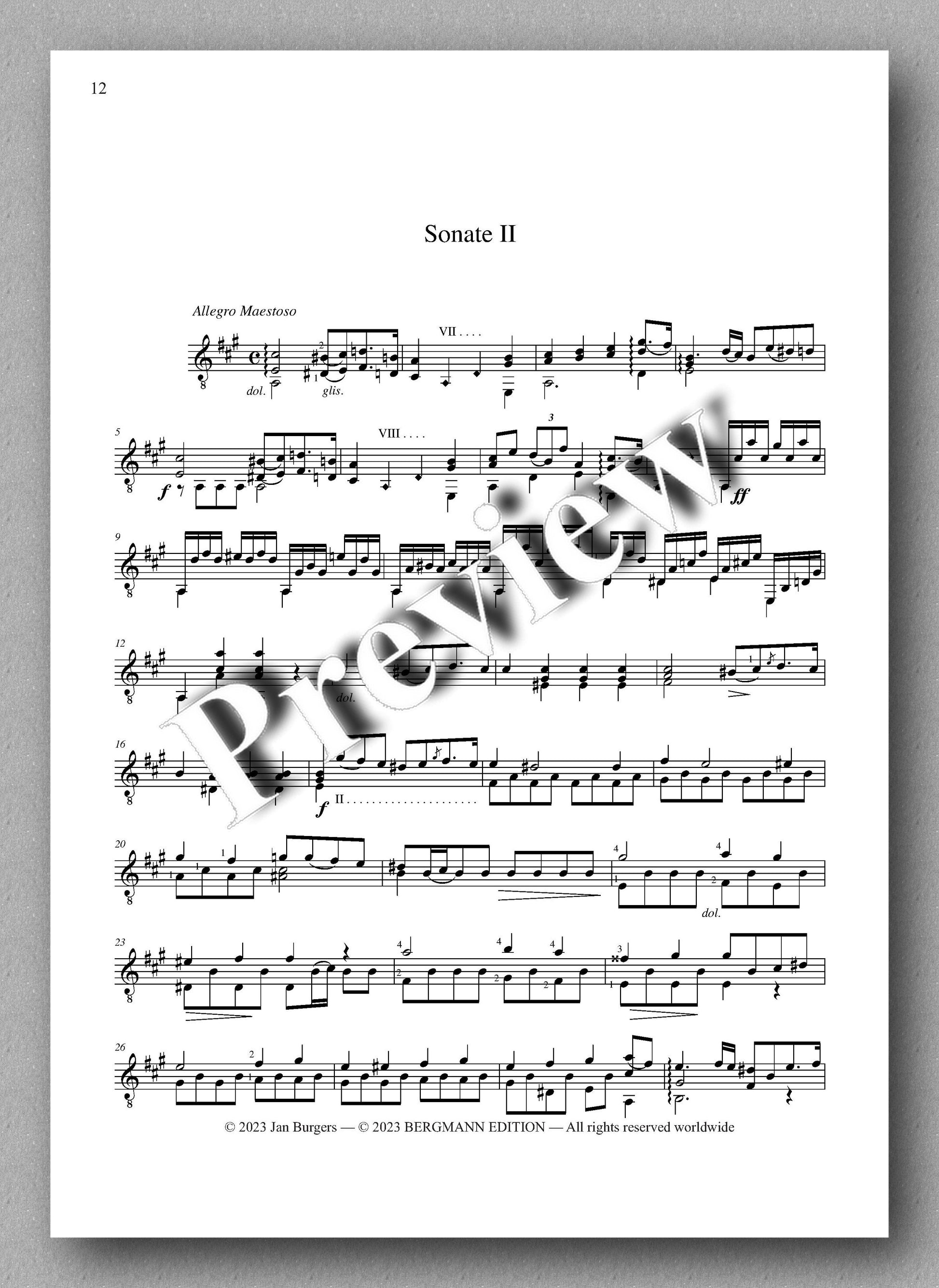 Molino, Collected Works for Guitar Solo, Vol. 28 - preview of the music score 3