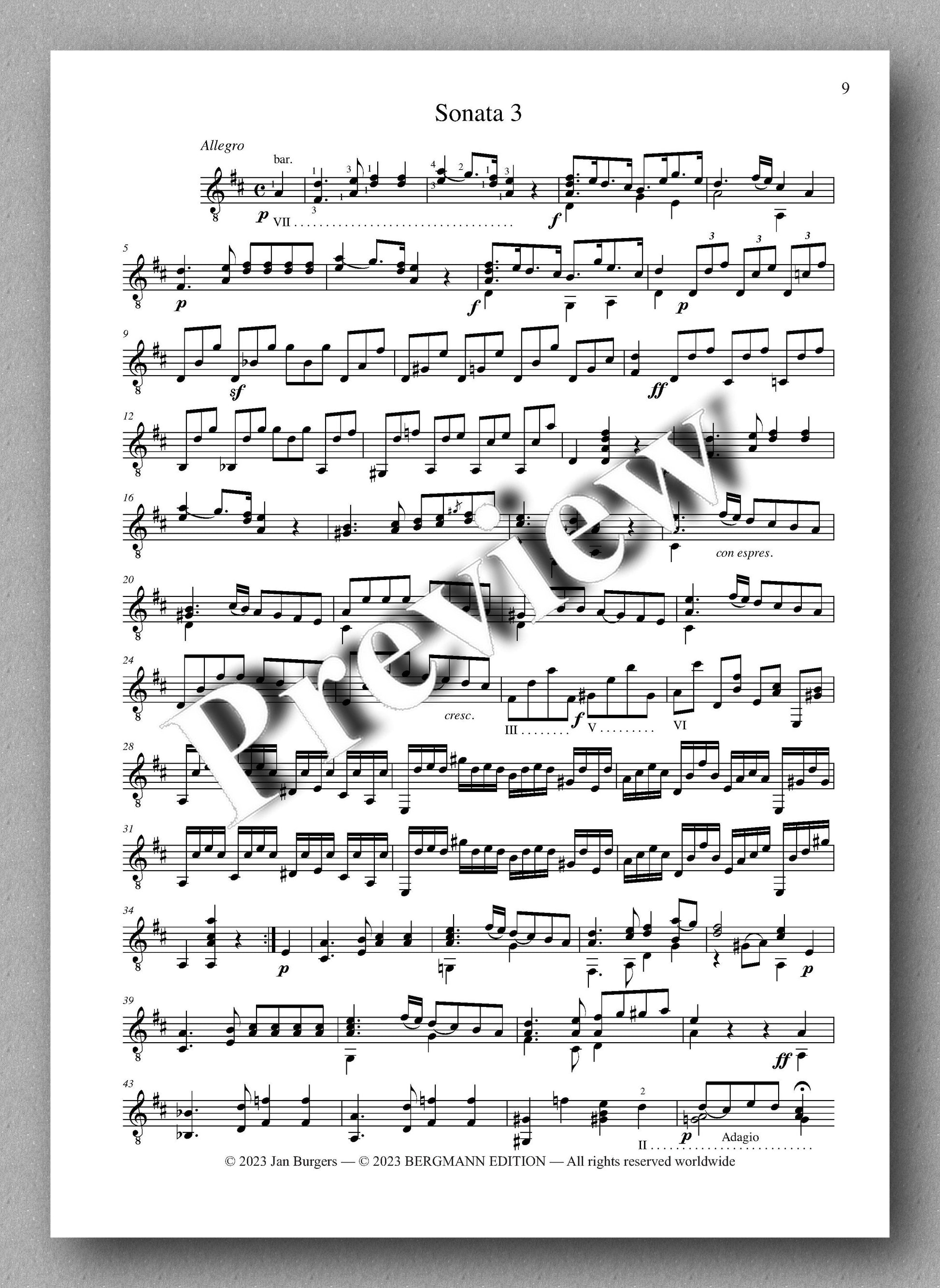 Molino, Collected Works for Guitar Solo, Vol. 2 - preview of the music score 3