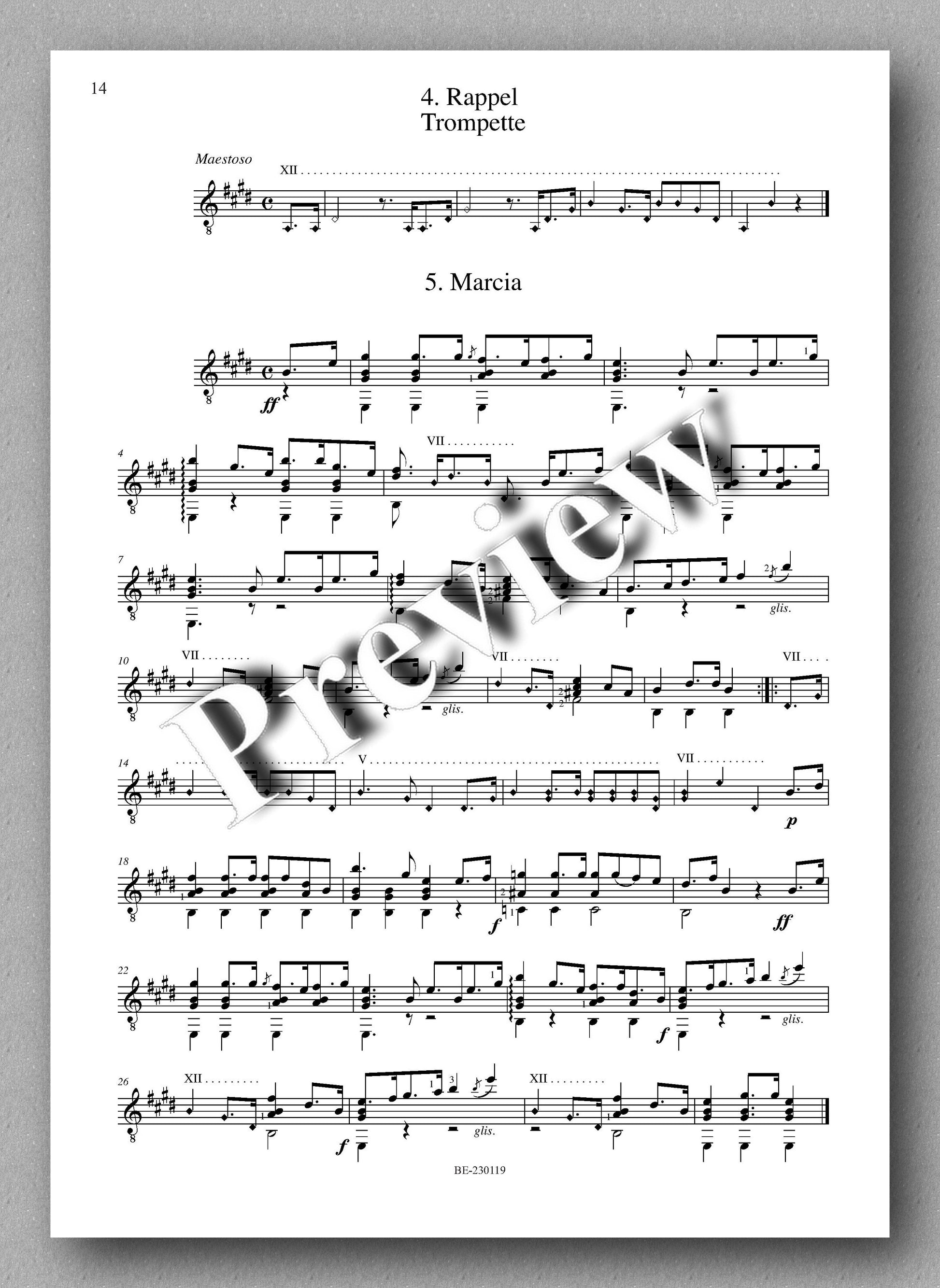 Molino, Collected Works for Guitar Solo, Vol. 31 - preview of the music score 4