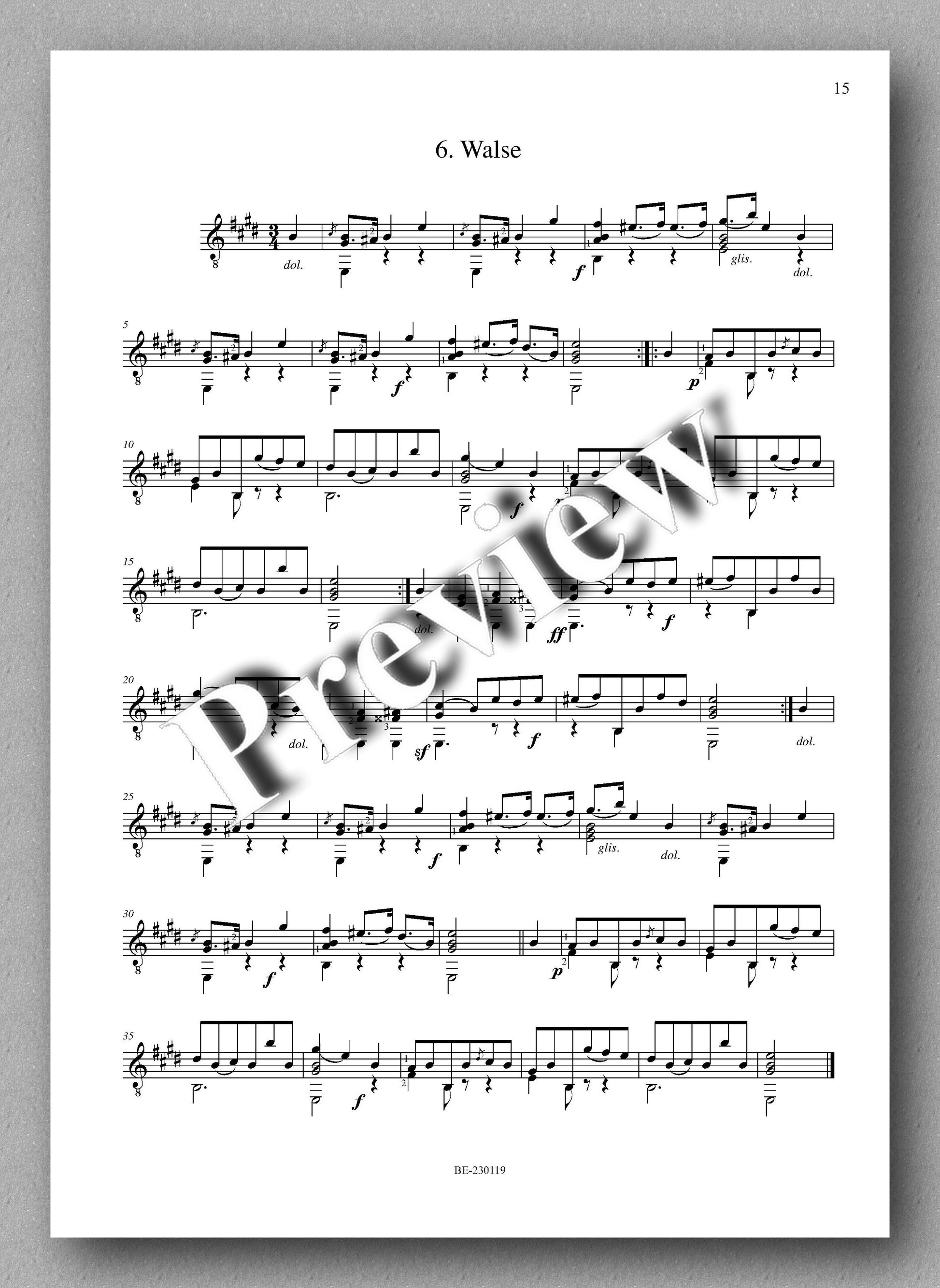 Molino, Collected Works for Guitar Solo, Vol. 31 - preview of the music score 5