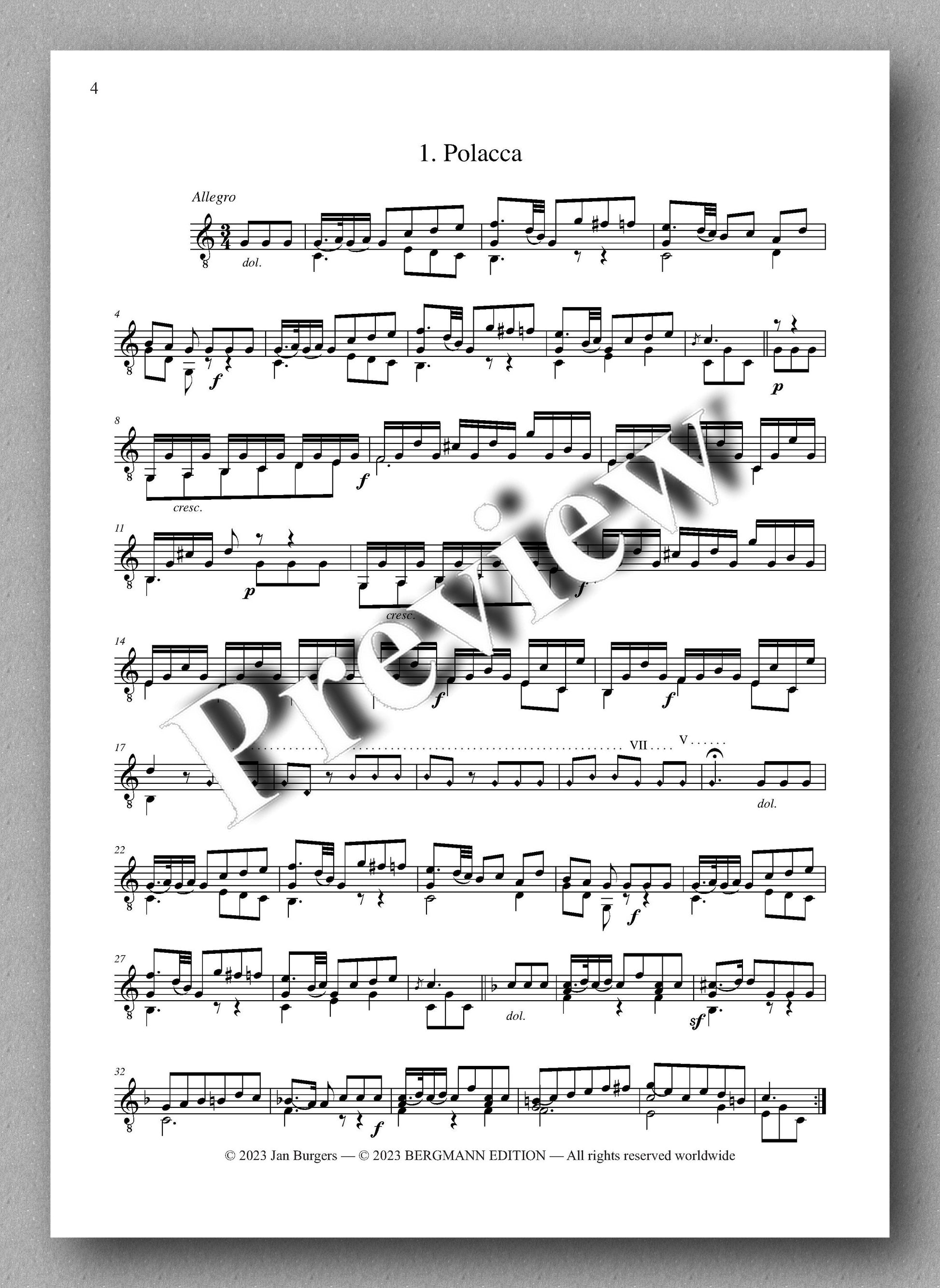 Molino, Collected Works for Guitar Solo, Vol. 31 - preview of the music score 1