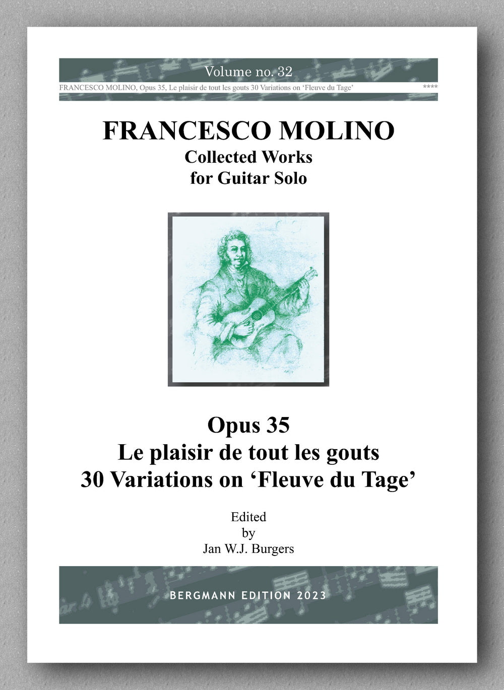 Molino, Collected Works for Guitar Solo, Vol. 32 - preview of the cover