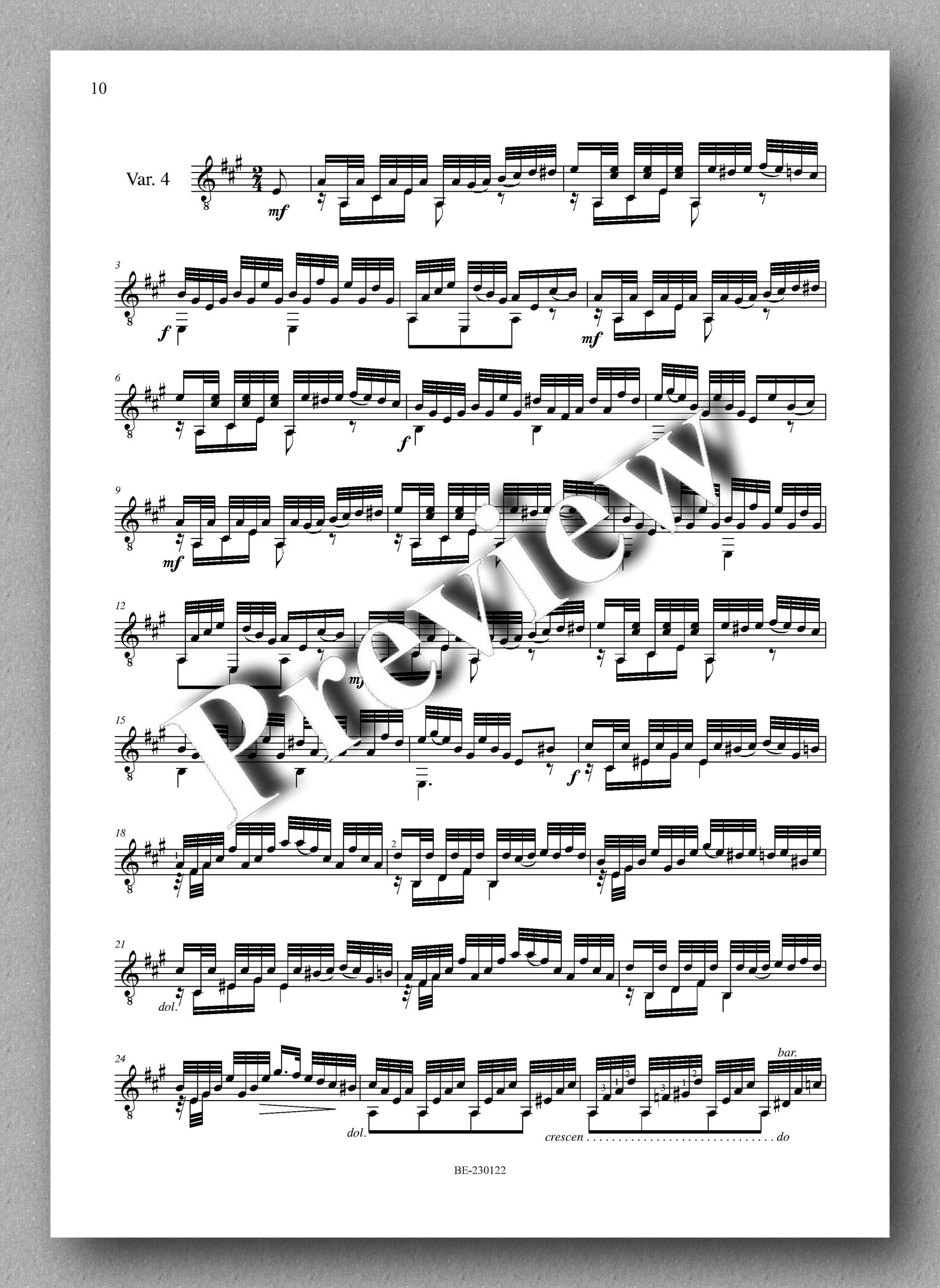 Molino, Collected Works for Guitar Solo, Vol. 34 - preview of the music score 2
