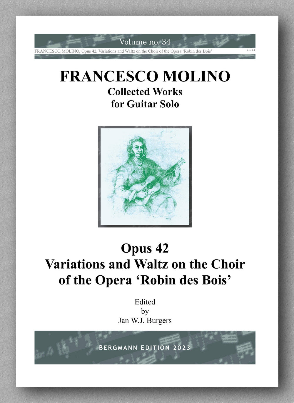 Molino, Collected Works for Guitar Solo, Vol. 34 - preview of the cover