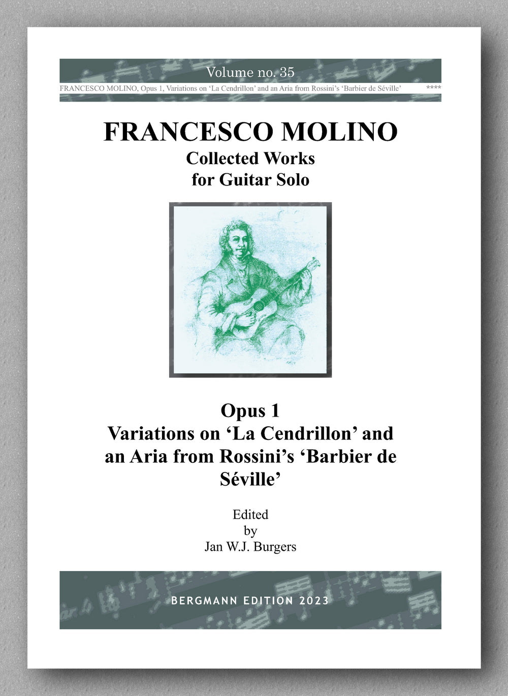 Molino, Collected Works for Guitar Solo, Vol. 35 - preview of the cover