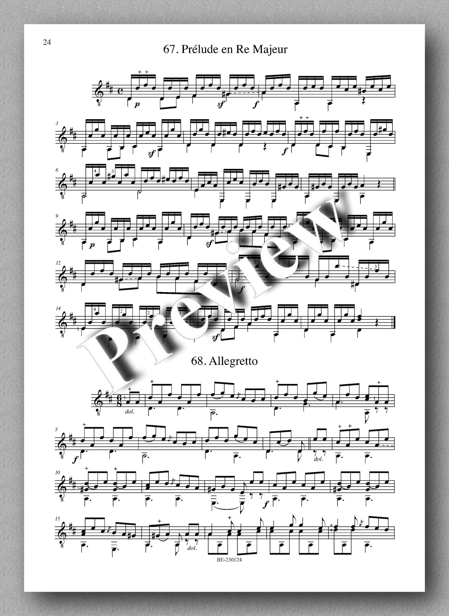 Molino, Collected Works for Guitar Solo, Vol. 36 - preview of the music score 3