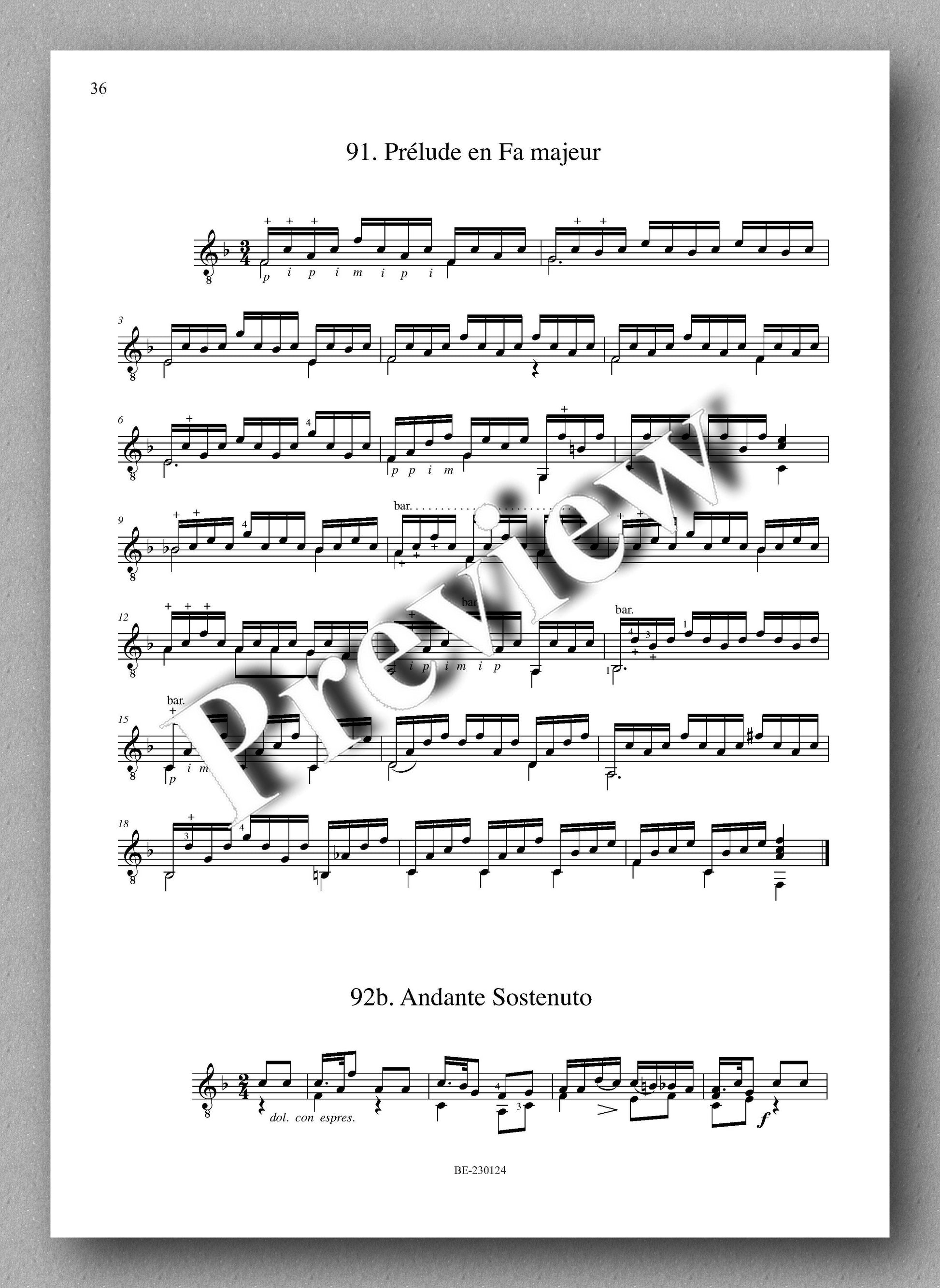 Molino, Collected Works for Guitar Solo, Vol. 36 - preview of the music score 4
