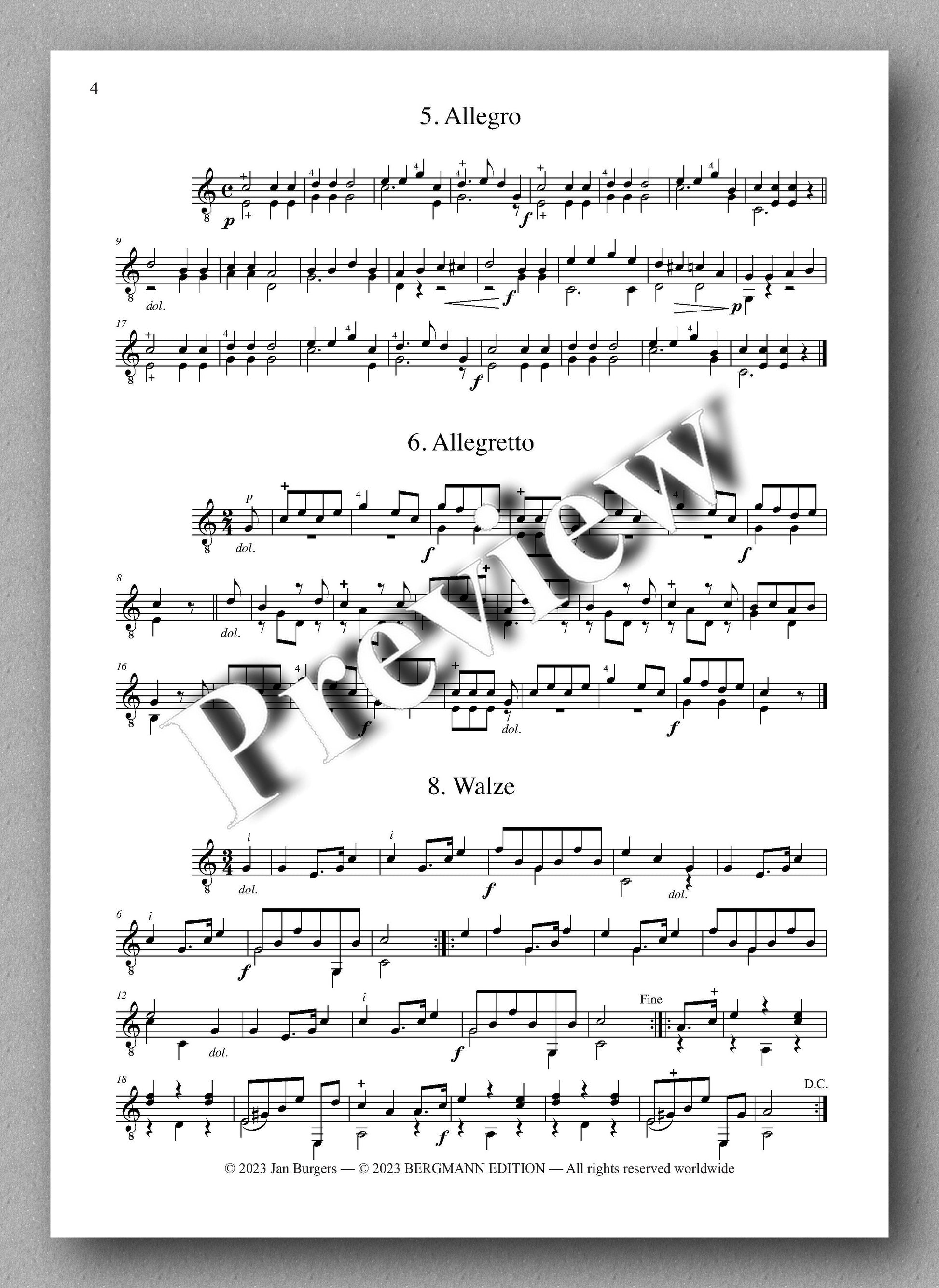 Molino, Collected Works for Guitar Solo, Vol. 36 - preview of the music score 1