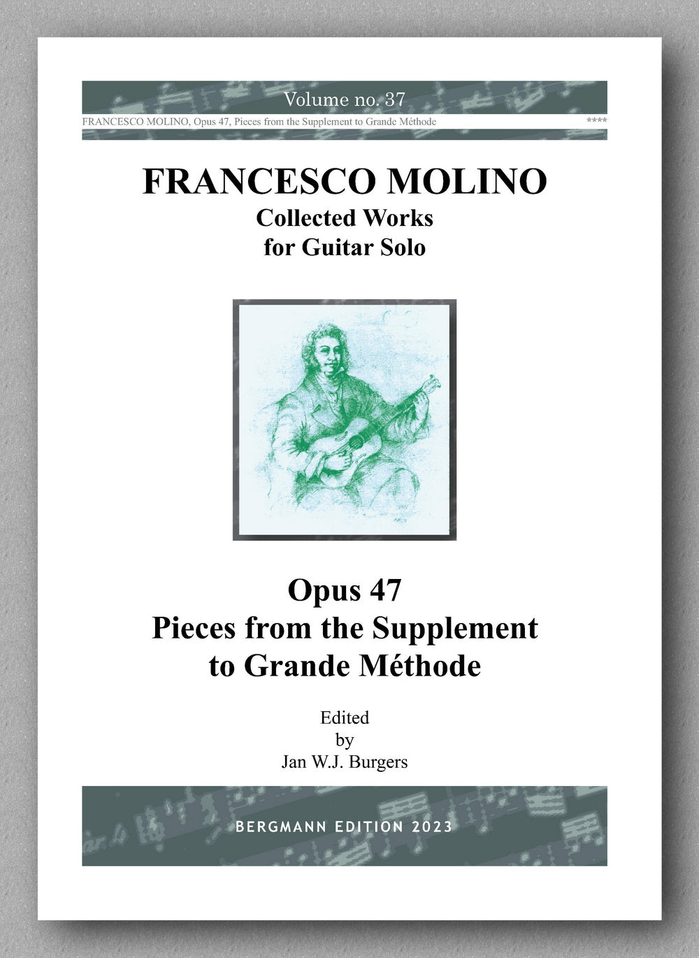 Molino, Collected Works for Guitar Solo, Vol. 37 - preview of the cover