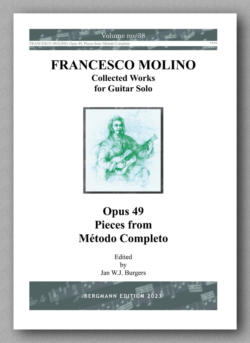 Molino, Collected Works for Guitar Solo, Vol. 38 - preview of the cover