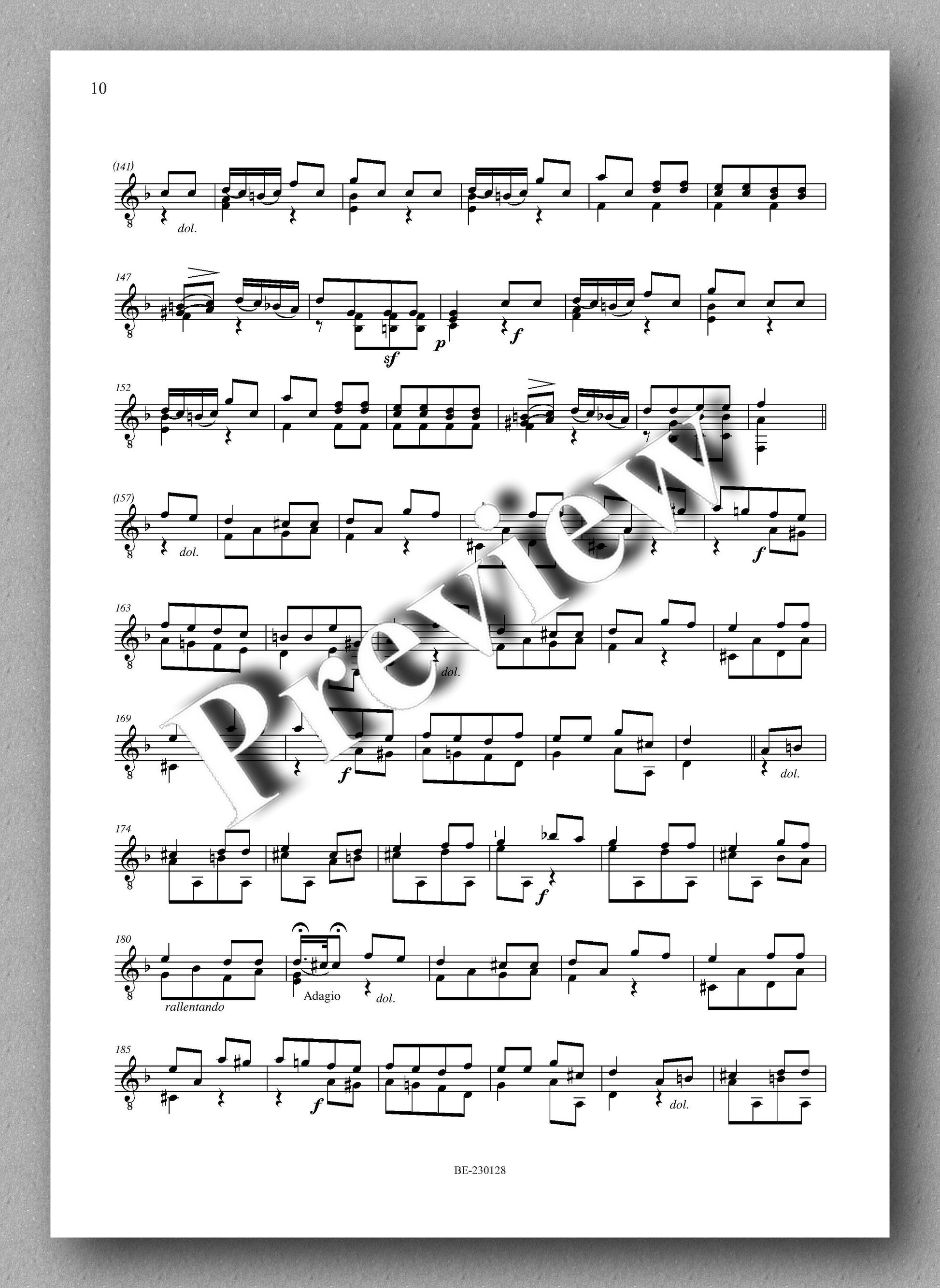 Molino, Collected Works for Guitar Solo, Vol. 40 - preview of the music score 2