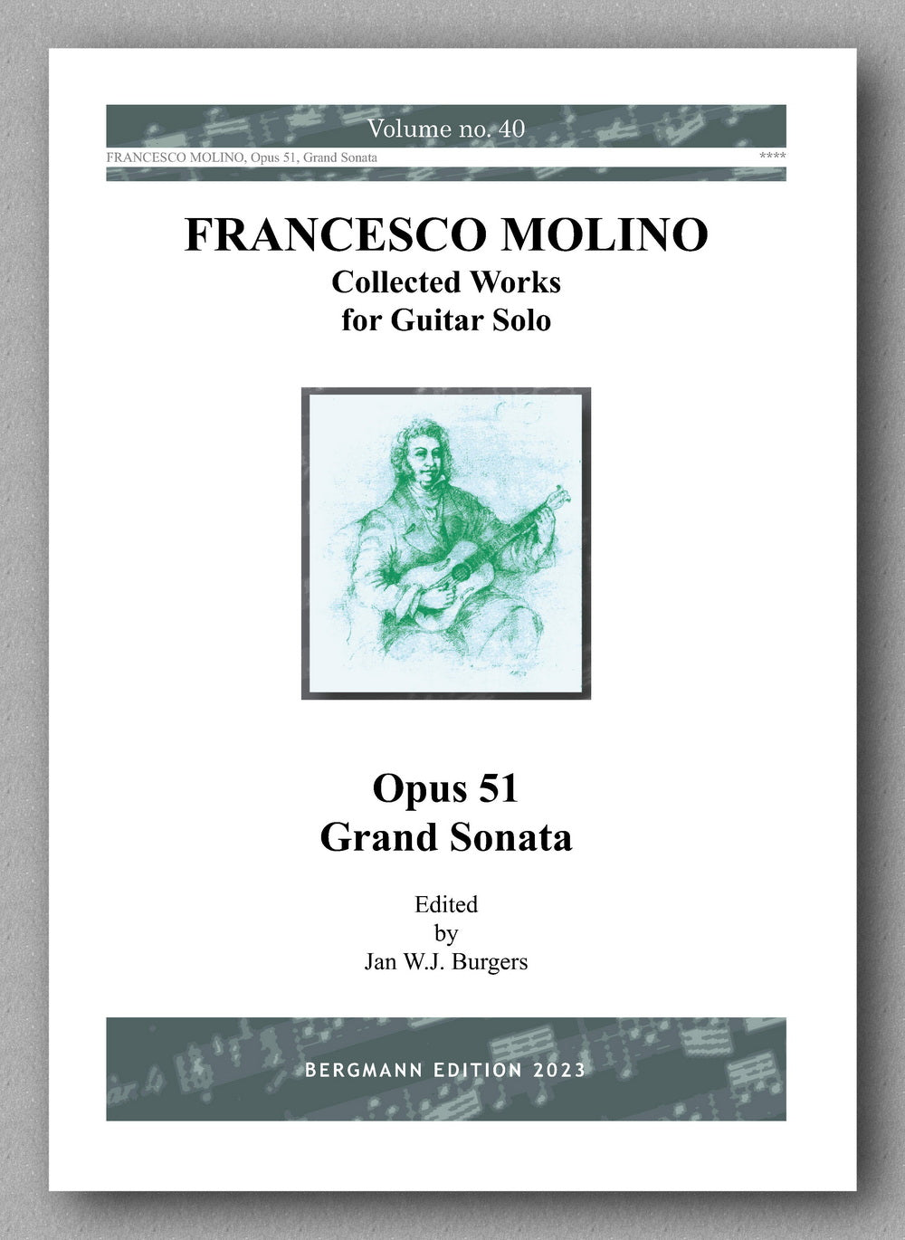 Molino, Collected Works for Guitar Solo, Vol. 40 - preview of the cover