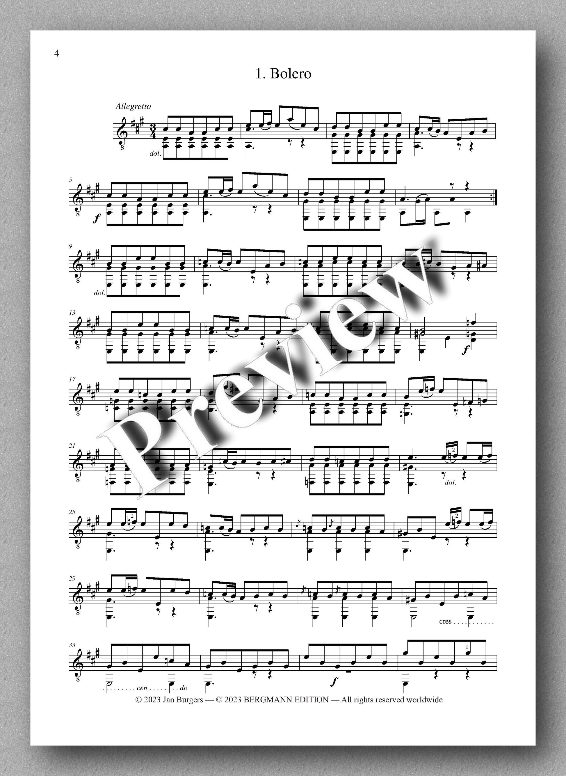 Molino, Collected Works for Guitar Solo, Vol. 41 - preview of the music score 1