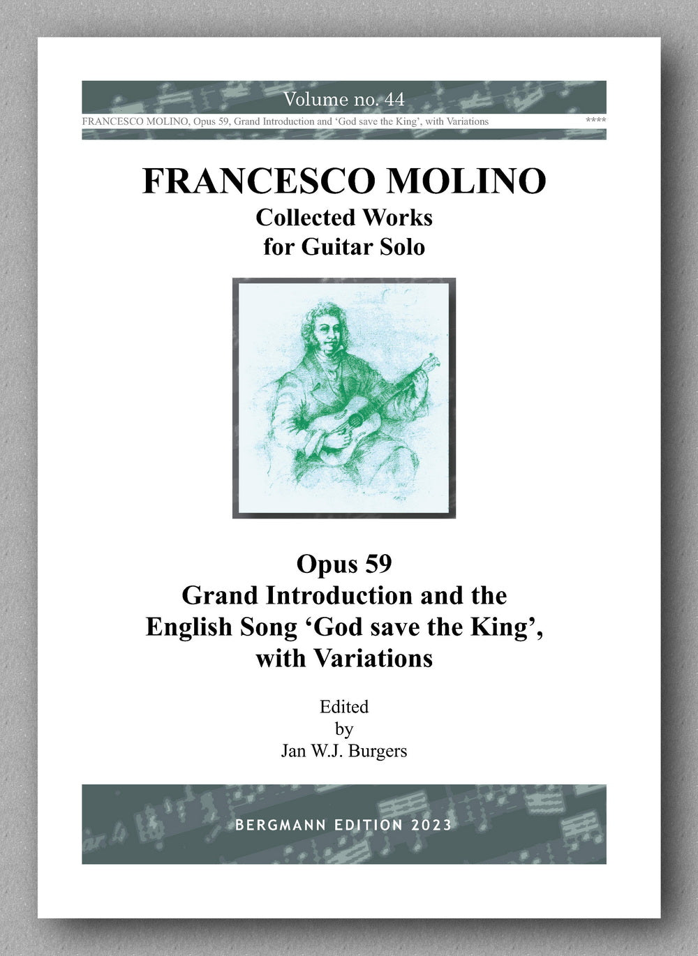Molino, Collected Works for Guitar Solo, Vol. 44 - preview of the cover