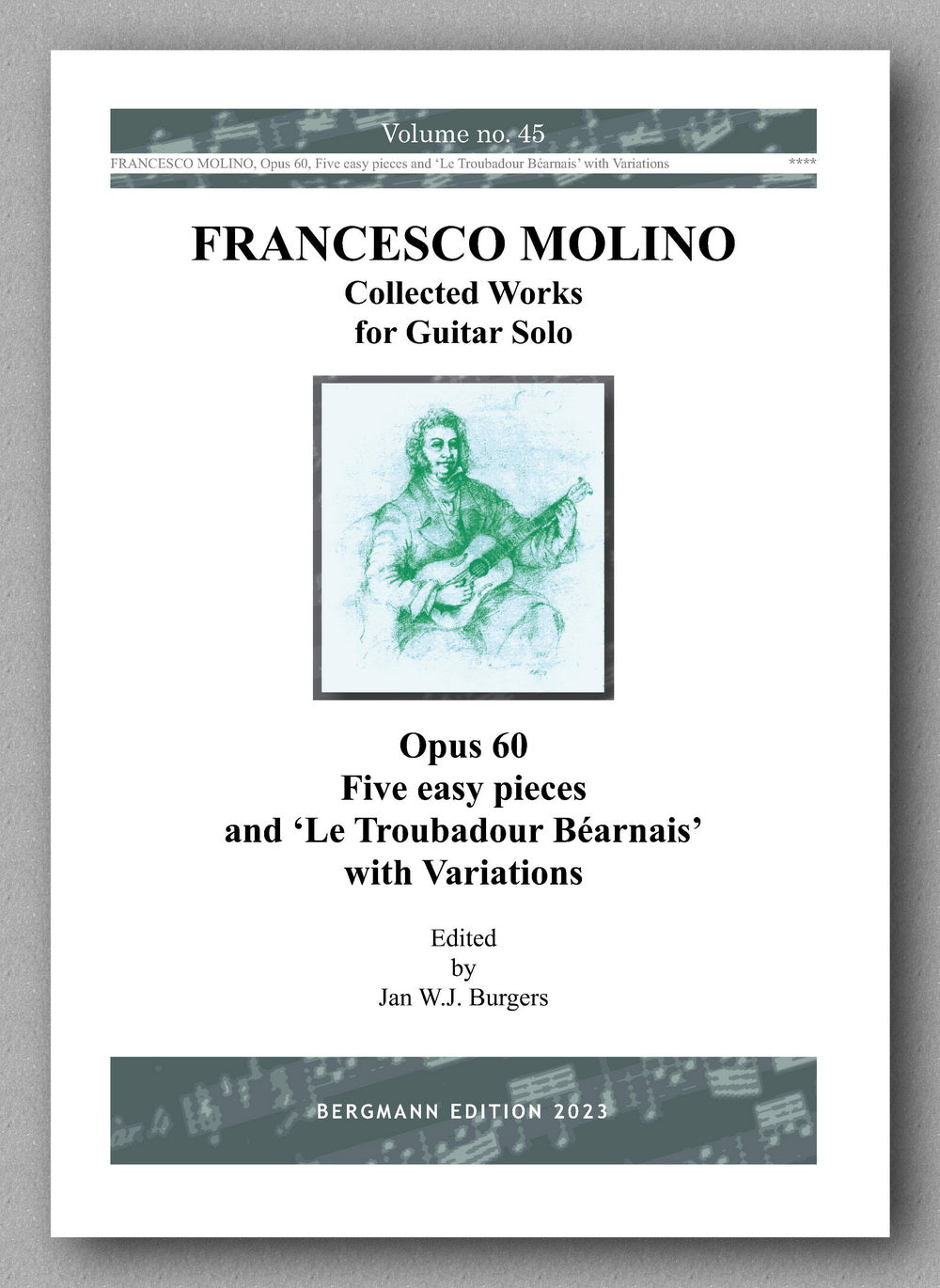 Molino, Collected Works for Guitar Solo, Vol. 45 - preview of the cover