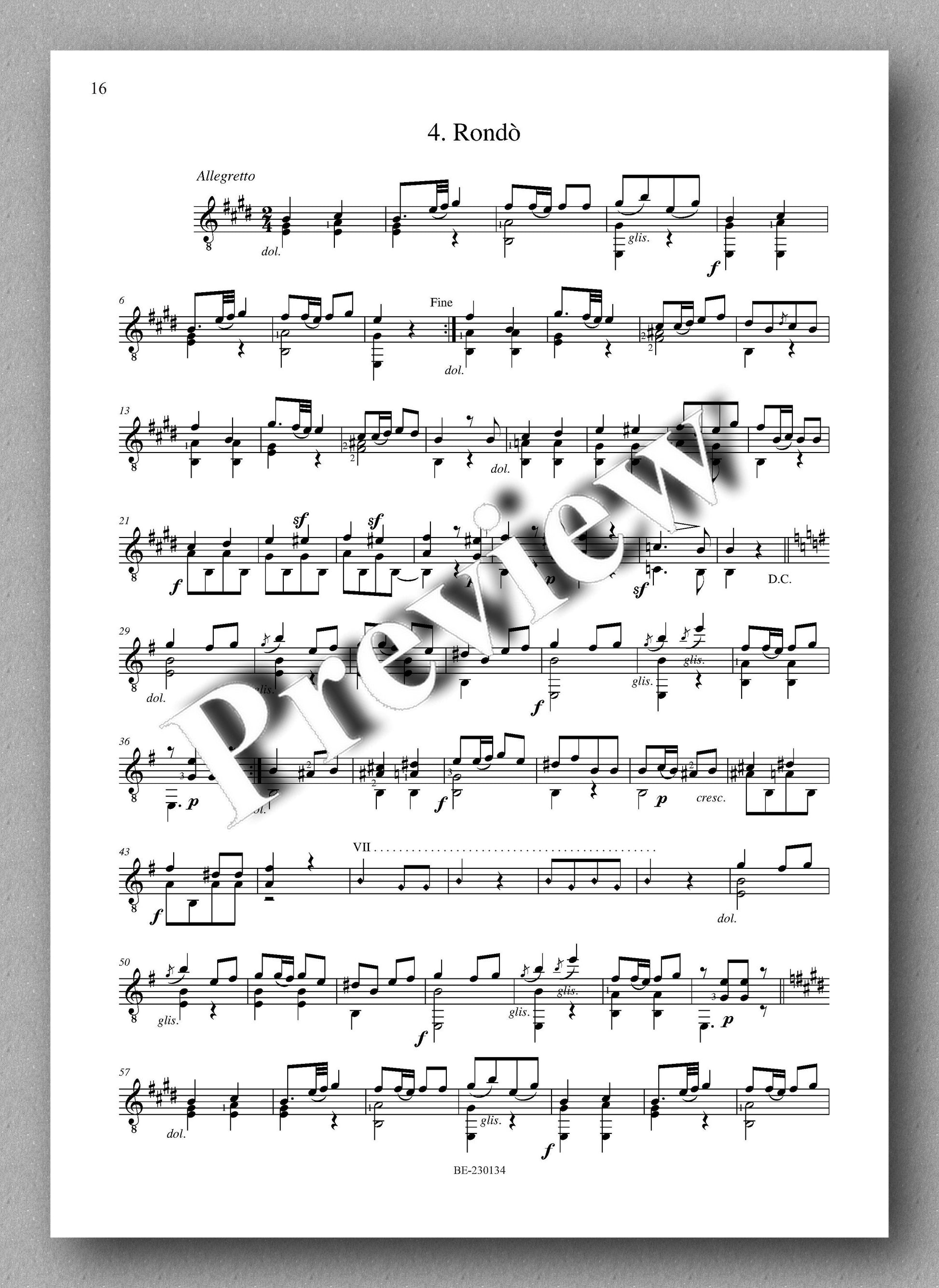 Molino, Collected Works for Guitar Solo, Vol. 46 - preview of the music score 3